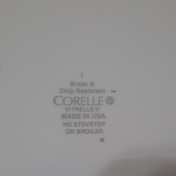 4 Pc Corelle Splendor White Plates - Picture 3 of 6